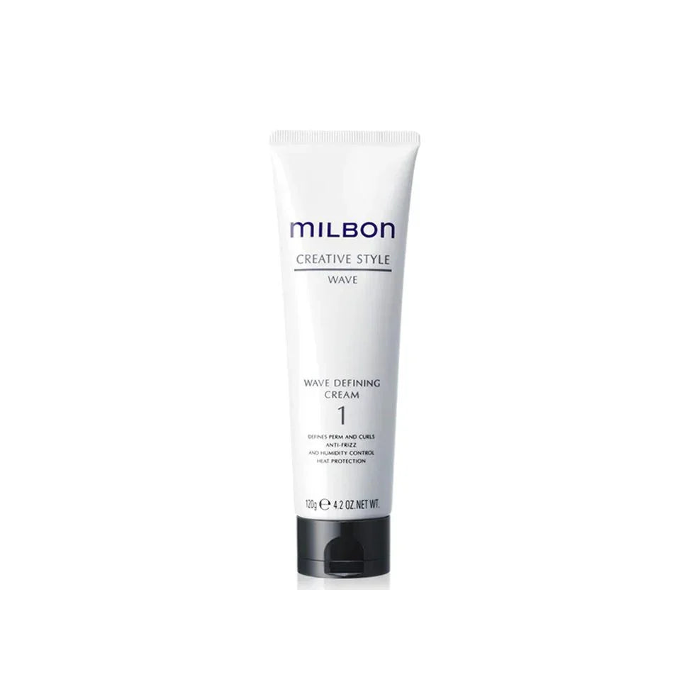 Milbon Creative Style Wave Defining Cream tube for curly and wavy hair styling